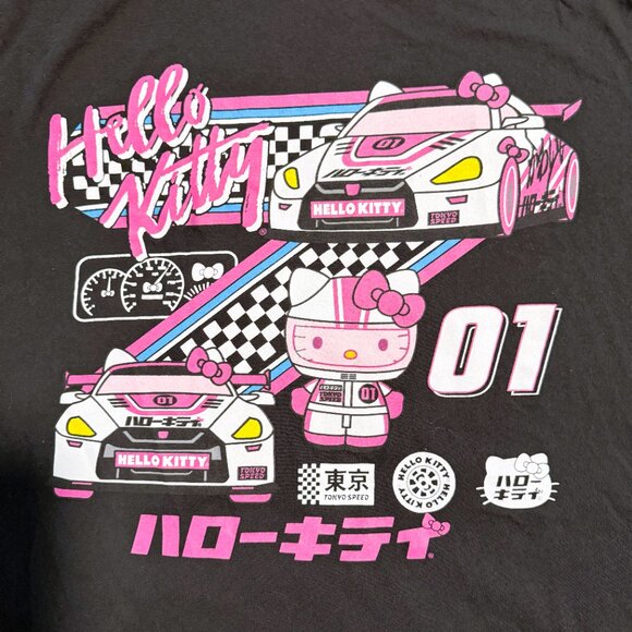 Sanrio Hybrid T-Shirt Size Large Hello Kitty Racing Racecar Tokyo Speed - Picture 2 of 8